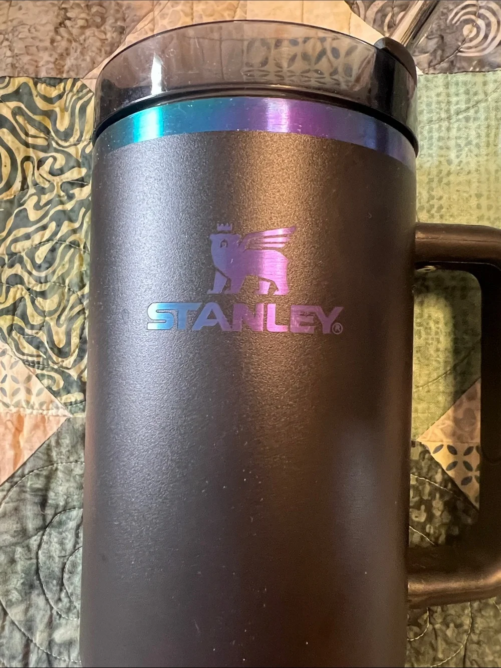 Stanley Black Travel Tumbler with Iridescent Accents - Picture 2 of 4